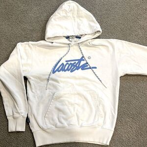 Lacoste Hoodie, unisex, white, limited edition.